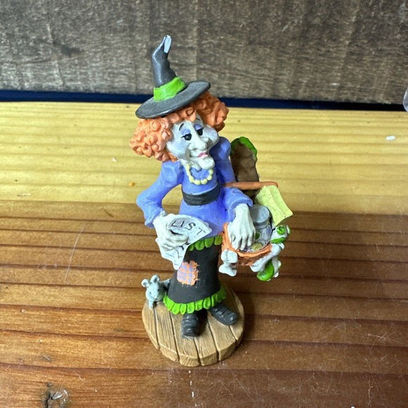 Creepy Hollow Shopping Witch Halloween Village - Picture 1 of 6